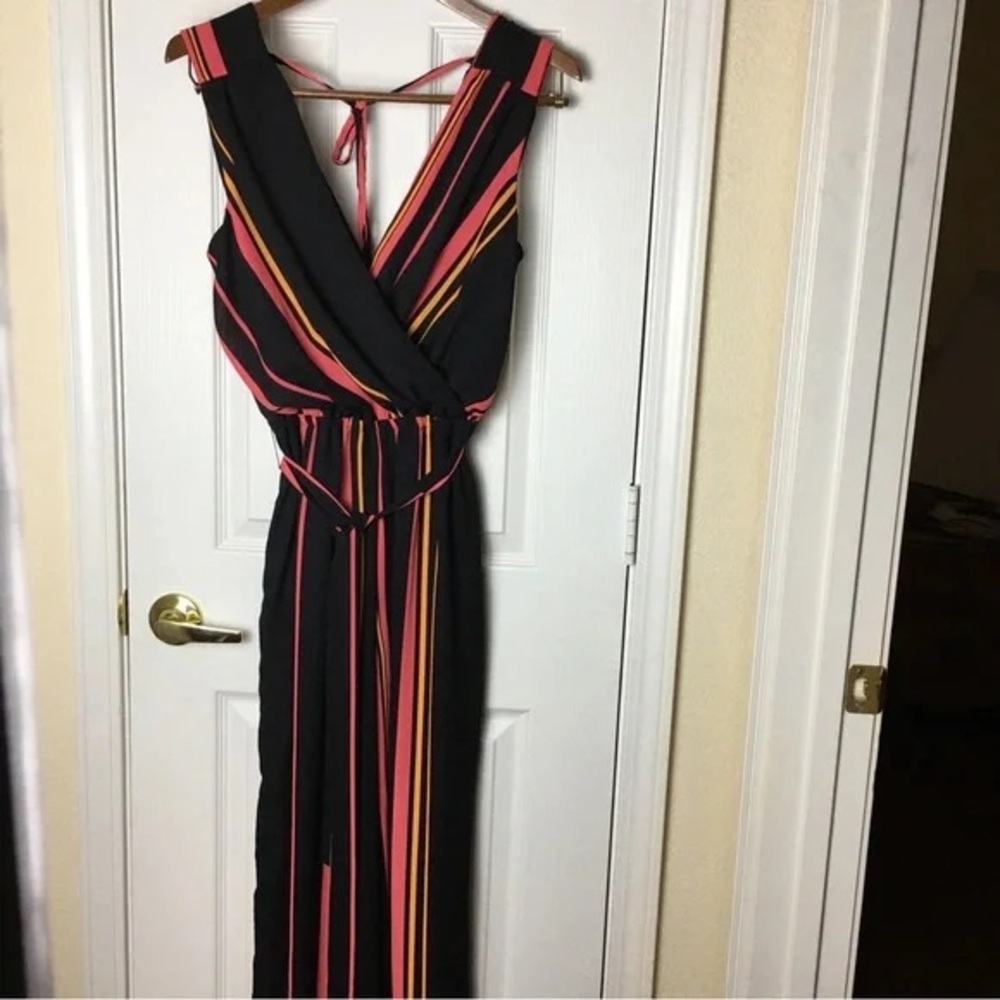 Charlotte Russe Multicolor Striped Jumpsuit